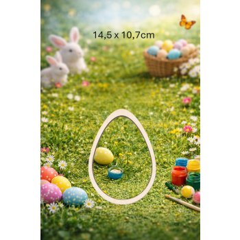 Jajko 14,5cm ramka, sklejka 3mm